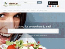 Tablet Screenshot of bransonrestaurants.com