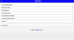 Desktop Screenshot of m.bransonrestaurants.com