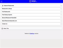 Tablet Screenshot of m.bransonrestaurants.com